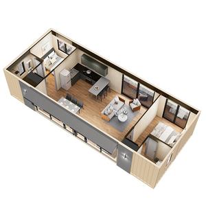 Maisons de conteneurs maritimes de luxe préfabriquées de 40 pieds à construire soi-même, à vendre, d'occasion - Product Image 4