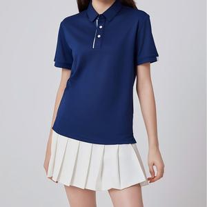 เสื้อยืดแขนสั้นแบบลำลองสำหรับทุกเพศ ผลิตจากผ้าถักโพลีเอสเตอร์/คอตตอน ระบายเหงื่อได้ดี ดีไซน์คลาสสิก กระดุมสามเม็ด คอเสื้อทรงกลม - Product Image 1