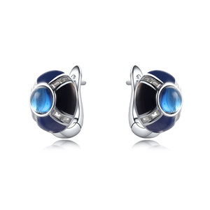 Moderno Designer on-line 925 argento zircone smalto <span class=keywords><strong>orecchini</strong></span> moda <span class=keywords><strong>donna</strong></span> indiana gioielli di vendita calda per il regalo - Product Image 6