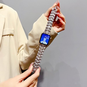 Ultra 49mm 41mm 45mm Correa 2025 Nuevas correas de reloj de acero inoxidable con diamantes de imitación para <span class=keywords><strong>Apple</strong></span> <span class=keywords><strong>Watch</strong></span> Series 8 7 6 - Product Image 6