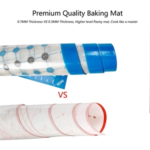 <span class=keywords><strong>Tapis</strong></span> de pâtisserie en silicone avec mesures RUK, grand, épais, antiadhésif, pour étaler la pâte, 20 x 28 pouces, <span class=keywords><strong>silpat</strong></span> - Product Image 3