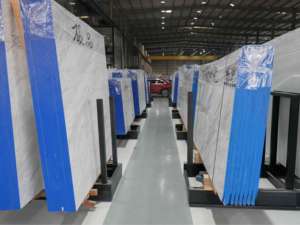 SH Stone <span class=keywords><strong>Gr</strong></span>èce Volakas Marbre blanc provenant directement Idéal pour les sols d'intérieur avec teinte blanche et veines grises pour une touche de luxe - Product Image 2