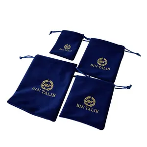 Special Design Widely Used Hot Sale Velour Jewellery Pouch Jewelry Velvet Pouch Print with Logo