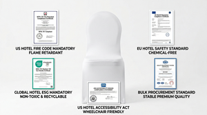 Funda de Silla Elástica Blanca para Banquetes y Hoteles, Sin Necesidad de Planchado, Ajustable, para Uso Corporativo - Product Image 4