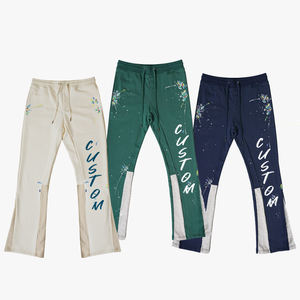 2025 graphique Slogan Gorpcore empilé Joggers hommes Streetwear lavage à l'acide pantalons de survêtement hommes Stretch vêtements de sport sport Jooger pantalon - Product Image 1