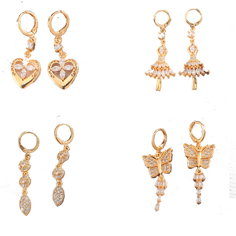 Ready Stock Fashion Jewelry Earrings 18k