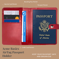 Logo personnalisé noir faux cuir porte-cartes étiquette porte-passeport couverture et bagages air tag ensemble