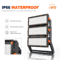 Projecteur LED Arena Sports 300W IP66 étanche à haute luminosité avec angle de faisceau réglable pour terrains de basketball en extérieur
