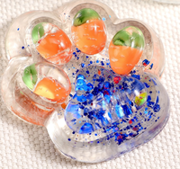 Jouets Squishies Patte de Chat Fraise, Jouets Anti-Stress à Remontée Lente, Cadeaux Squishy en TPR Personnalisables