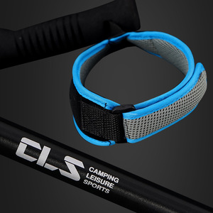 Bâton de randonnée Cls 110-125 cm, longueur réglable, bâton de trekking extérieur en alliage d'aluminium, pliable en quatre sections - Product Image 2