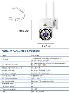 Bên ngoài không thấm nước thông minh chuyển động tự động theo dõi icsee App âm thanh nói chuyện 2MP ngoài trời PTZ WIFI Home CCTV <span class=keywords><strong>Camera</strong></span> An Ninh - Product Image 4