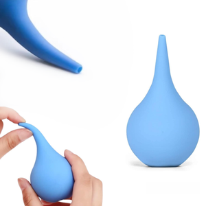 حقنة لمبة الأذن الزرقاء لإزالة شمع الأذن حقنة لمبة شمع الأذن لتنظيف آمن ولطيف - Product Image 1