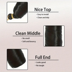 프렌치 컬리 브레이딩 헤어 24인치 프리 스트레치 프렌치 컬 고온 섬유 헤어 익스텐션 여성용 - Product Image 3