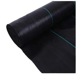 Black Customized 60-200GSM Ground Cover Cloth Weed Control Mat Anti-Weed Net