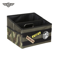 Boîte de rangement tactique en cuir pour voiture, 1 à 3 compartiments, grande capacité, pliable, étanche, organiseur de coffre pour ranger les objets divers
