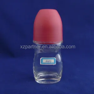 45ml 60ml Günstigen preis leere glas rolle auf deodorant flasche