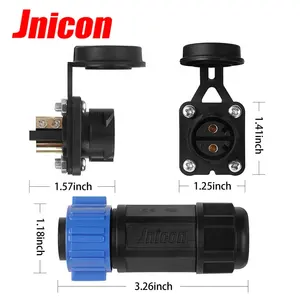 Jnicon M25 2 broches prise mâle et femelle Kit de connecteur de moteur de pêche à la traîne