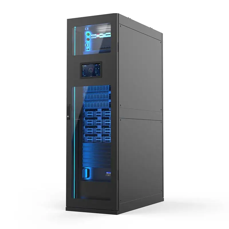 ningbo lepin china factory custom black 42u glass door smart server rack network cabinet wholesale price list for data center