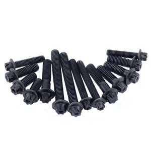 Negro <span class=keywords><strong>A2</strong></span> Acero inoxidable 304 Cabeza personalizada especial Torx Accesorios <span class=keywords><strong>para</strong></span> automóviles Matrícula de motocicleta Tornillos autorroscantes - Product Image 6