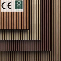 ONSUN Décoration murale intérieure moderne insonorisée ONSUN Akupanel Panneau acoustique à lattes Bois Akustik Panneaux muraux extérieurs/extérieurs