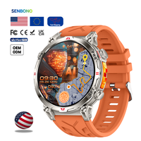 Reloj Inteligente SENBONO KC93 con GPS, Brújula, Monitoreo de Salud, Notificaciones Push y 5-10 Días de Duración de Batería para Android