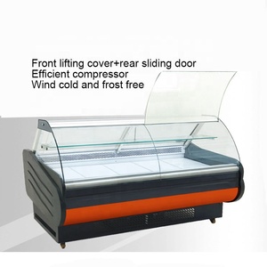 NOUVEAU Stockage à froid et conservation des fruits Aliments cuits Réfrigération Boutique de viande Congélateur en verre à viande fraîche refroidi à l'air - Product Image 5