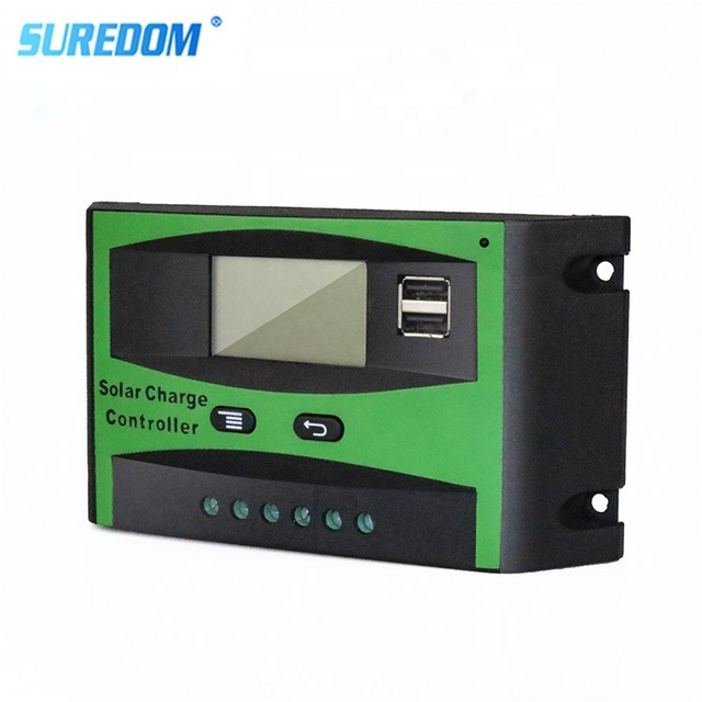 High Efficiency Pwm Voltage Regulator 12V 24V Solar Charge Controller 30A