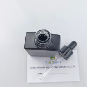 Flacon compte-gouttes carré en verre noir mat de haute qualité pour huiles essentielles, 15 ml, 30 ml, 50 ml, 100 ml - Product Image 5