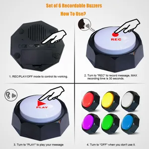 音声ボタンプッシュボタンmp3録音可能サウンドボックスボタンペットトレーニング用中国メーカー