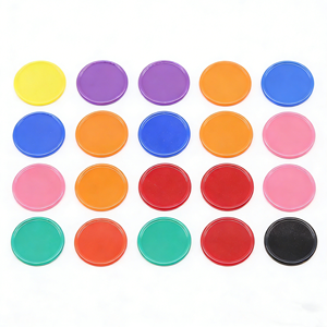 Fichas de Recompensa Redondas de Plástico Personalizables con Diseños Coloridos, Aptas para Juegos de Mesa y Bandejas de Fichas de Póker - Product Image 4
