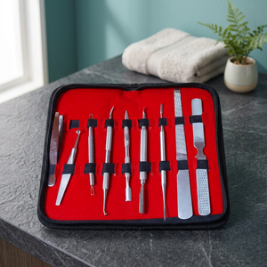 Kit d'outils de soin des ongles de luxe ASAP, 10 ensembles de kits de manucure en acier inoxydable, comprenant des coupe-ongles 10 en 1 et des instruments de podologie - Product Image 5