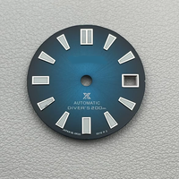Cadran de plongée en acier inoxydable de 28,5 mm pour mouvements NH35/NH36, vert luminescent, étanche et durable, pièce de montre