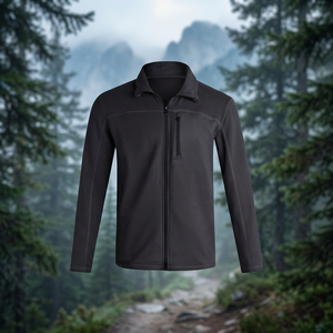 Chaqueta de Forro Polar Transpirable Casual Personalizada para Hombre, con Cuello Alto Bordado y Cierre de Cremallera, Servicio OEM, Stock Directo, Larga Duración - Product Image 4