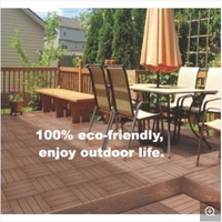Moderne 300X300mm solide Anti UV anti-dérapant étanche à l'eau pierre herbe WPC bricolage carreaux de terrasse bois plastique Composite carreaux de terrasse