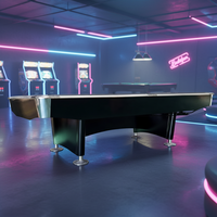 Table de billard de tournoi pliable de 9 pieds de qualité supérieure avec système de retour automatique des billes et pieds en bois massif, sortie d'usine en Chine