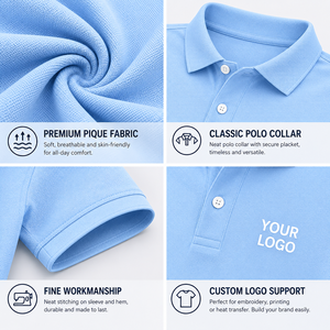 Polo de golf pas cher fabriqué en Chine, respirant, séchage rapide, design de logo personnalisé, OEM ODM, vente en gros de vêtements de sport - Product Image 3