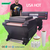 ZUNSUNJET Quatre 4720 4 têtes dtf impressora 60 cm Xp600 I3200 Têtes Dtf 4 tête imprimante nexus 600 Avec Shaker De Séchage Pour Vêtements