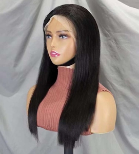 Compra al por Mayor de Pelucas de Cabello Humano Liso Chino de Alta Calidad, 18 Pulgadas, 300% de Densidad, Frente de Encaje 13x4, Estilo Bob, Color Natural, Pelucas Largas - Product Image 4