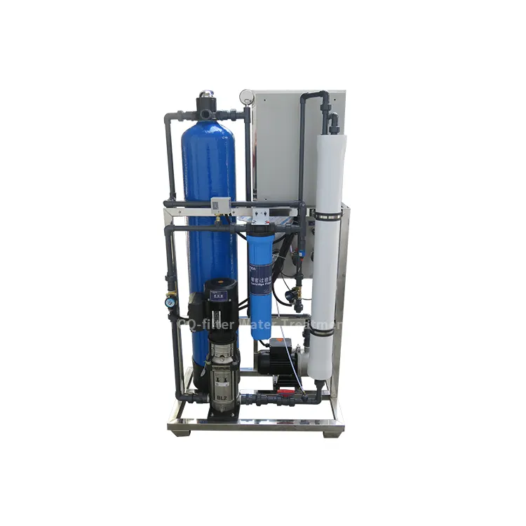 250 LPH purifier reverse osmosis 1600 GPD well raw water purification filter machine puri RO water system