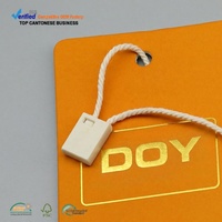 Étiquettes de scellage durables en amidon de maïs, logo personnalisé en relief, attaches biodégradables en PLA pour vêtements écologiques