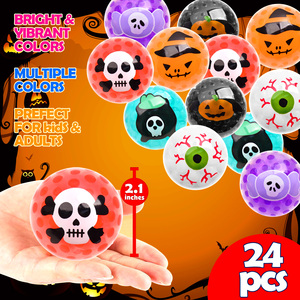High Quality Festival Halloween Pumpkin Skull Head <b>Bead</b>-Release Ball Squeeze Toys Party Gifts Fidget Toys for Kids - Product Image 3