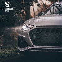 Accessoires automobiles, face avant de voiture pour Audi A4 B9 2020-2021, mise à niveau au style RS4, comprend un pare-chocs avant avec calandre