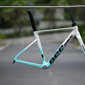 Cadre de vélo de route BeeBIKE RBCV2010 700C entièrement en carbone poli, câblage interne dissimulé, fixation plate pour freins à disque, <span class=keywords><strong>axe</strong></span> traversant, cadre léger - Product Image 2