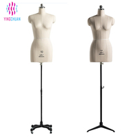 Mannequins de Couturière et Bustes de Tailleur Réglables Mannequin de Tailleur Corps Demi-Femme