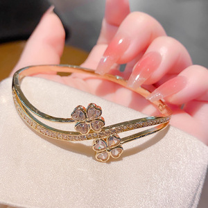 Diamond <b>Bracelet</b> <b>White</b> Gold Round Brilliant Cut Full Diamond Wedding Women's Jewelry - Product Image 4