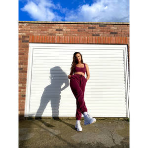 Abbigliamento da casa per jogging bordeaux - Product Image 5