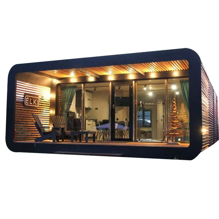 Hot Sale Light Steel Prefab House Portable Prefabricated Luxury Space Capsule Container House