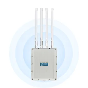 OEM KuWFi כפול פס יציאת גיגה-ביט אלחוטית wifi ap אנטנת wifi לטווח ארוך 48V poe 360 נקודת גישה חיצונית לכיסוי wifi