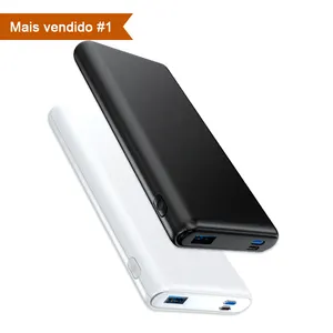 Banco portátil 10000mAh do poder do carregador para o carregador do telefone do projeto Ultra Slim do iPhone 15 com powerbank da bateria do tipo C