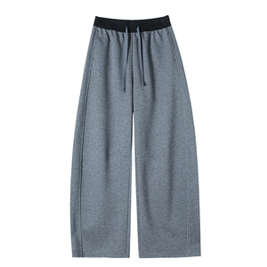 <span class=keywords><strong>Pantalon</strong></span> de sport décontracté à jambes larges en <span class=keywords><strong>velours</strong></span> vintage taille haute pour femmes, nouvelle collection automne-hiver - Product Image 3